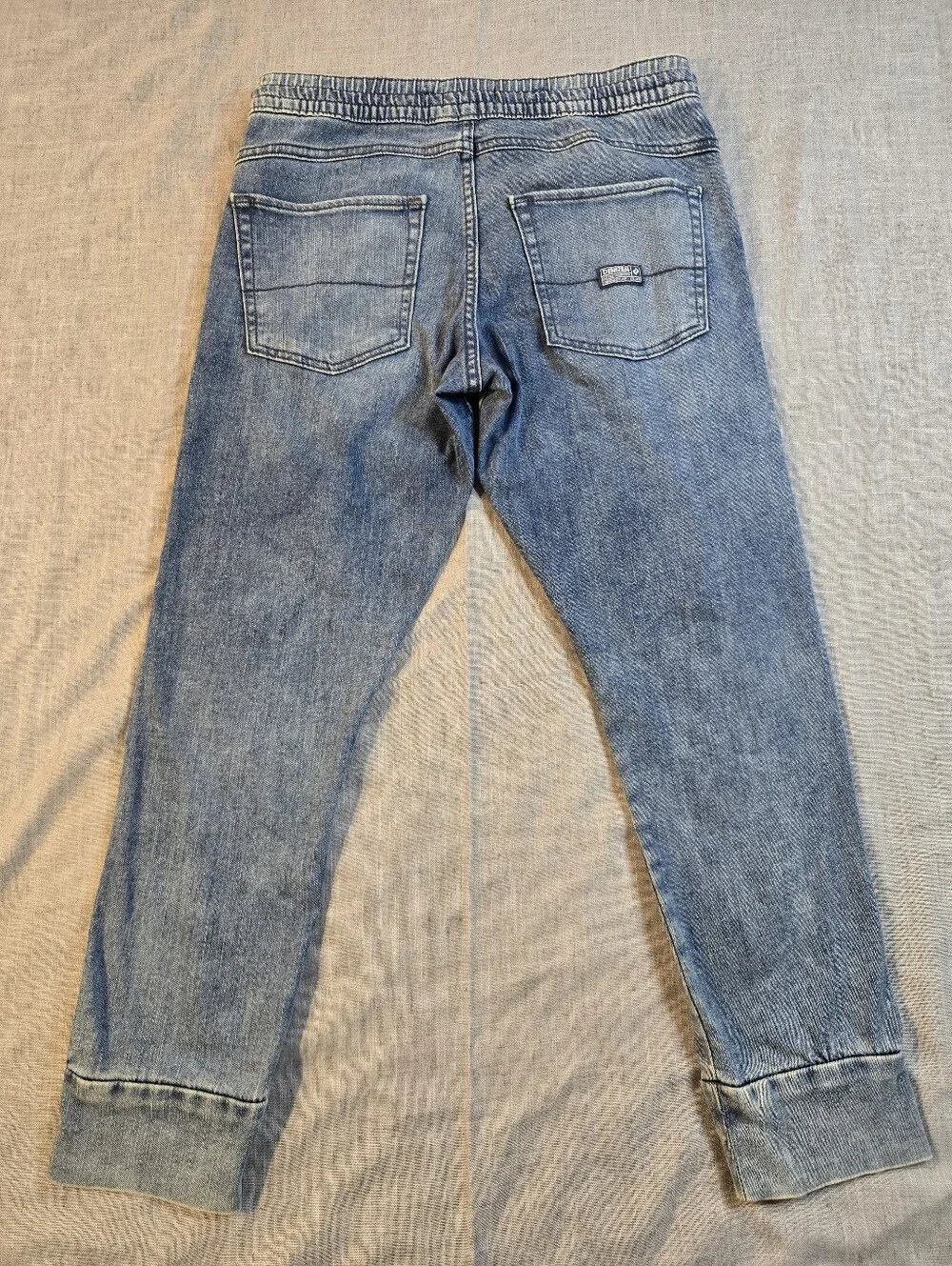 DENIZEN From Levis Boys Size 16 Light Wash Denim Drawstring Jogger Pants